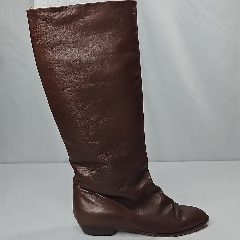Bottega Veneta Brown Soft Leather Moto Boots Size 9
